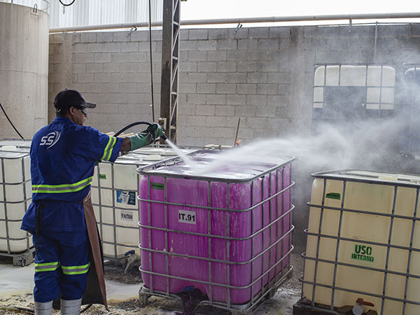 Descontaminação dos IBC´s